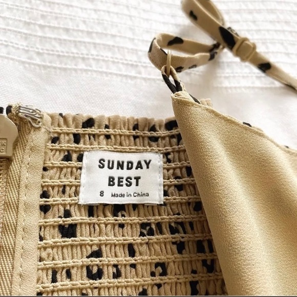 Aritzia's Sunday Best Leopard print dress - Picture 7 of 7